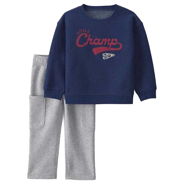 Toddler Boy Carter''s(R) 2pc. Little Champ Football Fleece Set - image 
