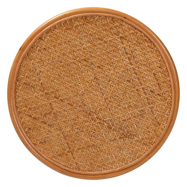 bali & pari Eldon Bohemian Honey Rattan Large End Table