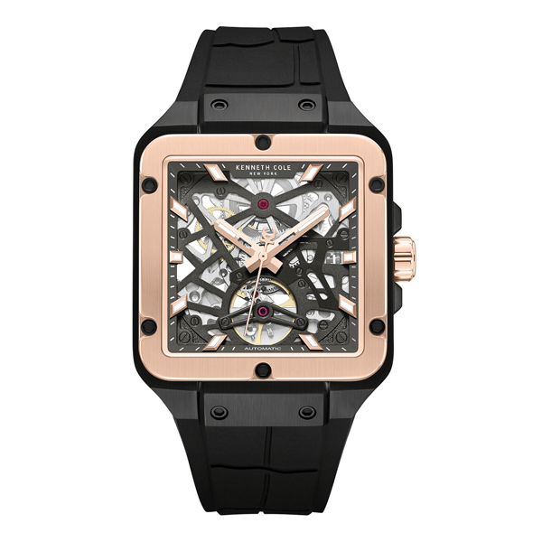 Mens Kenneth Cole New York® Automatic Black Watch - KCWGZ0065403 - image 