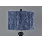 Adesso Samira Large Table Lamp with Pleated Blue Fabric Shade - image 6