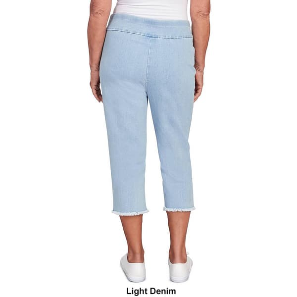 Womens Petite Capris Alfred Dunner Classics Allure Pull-On Slim