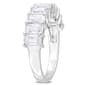 Sterling Silver 2 3/4ctw. White Moissanite Anniversary Band - image 3