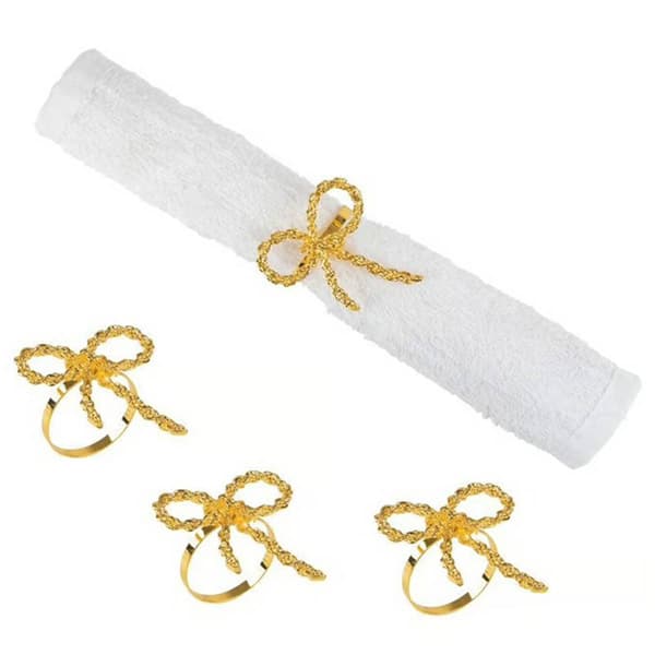 Ribbon Napkin Ring Set Of 4