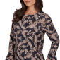 Womens Emaline Country Code Long Flounce Sleeve Paisley Blouse - image 5