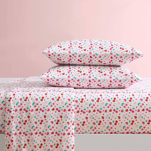 Betsey Johnson Sweet Tart Cherries Sheet Set