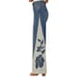 Womens Democracy "Ab"solution® Floral Applique Wide Leg Jeans - image 3