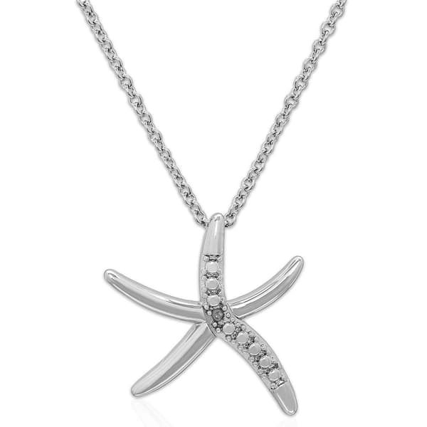 Accents by Gianni Argento Diamond Accent Starfish Pendant - image 