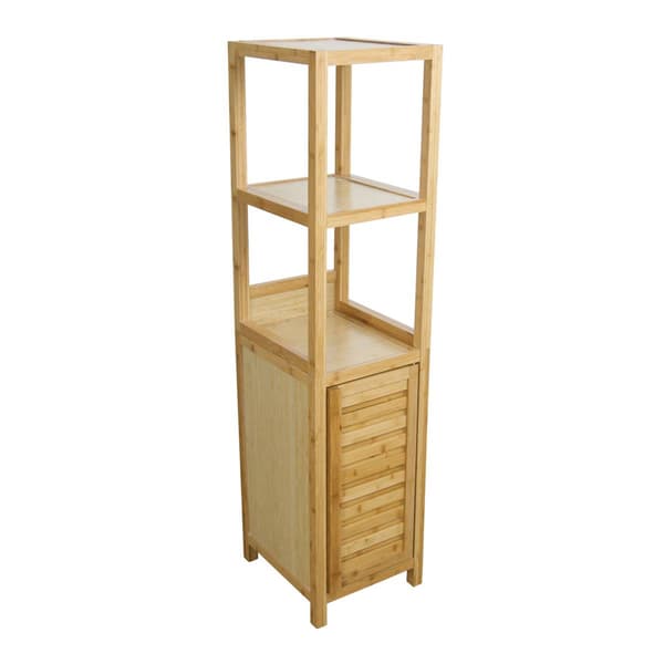eccostyle(tm) Solid Bamboo Spa or Bath Storage Tower Cabinet