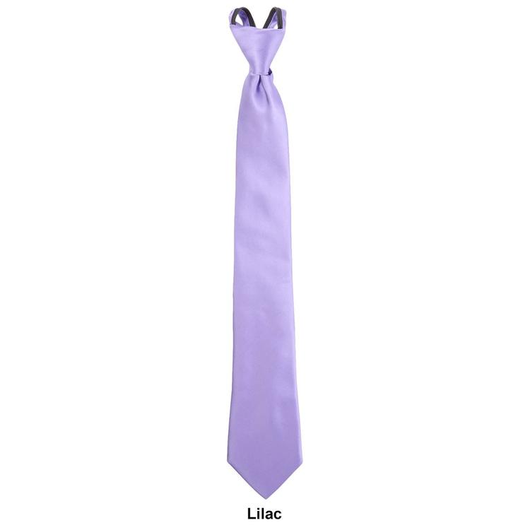 Mens Architect® Sateen Solid Zipper Tie