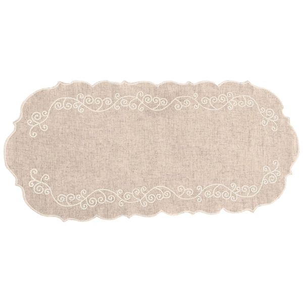 Lenox® French Perle Linen Embroidered Centerpiece - image 