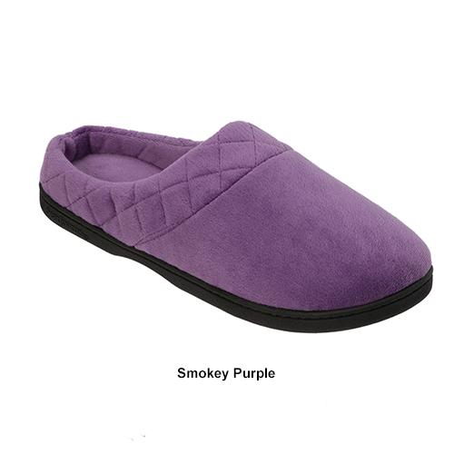 Womens Dearfoams® Microfiber Velour Clog Slippers