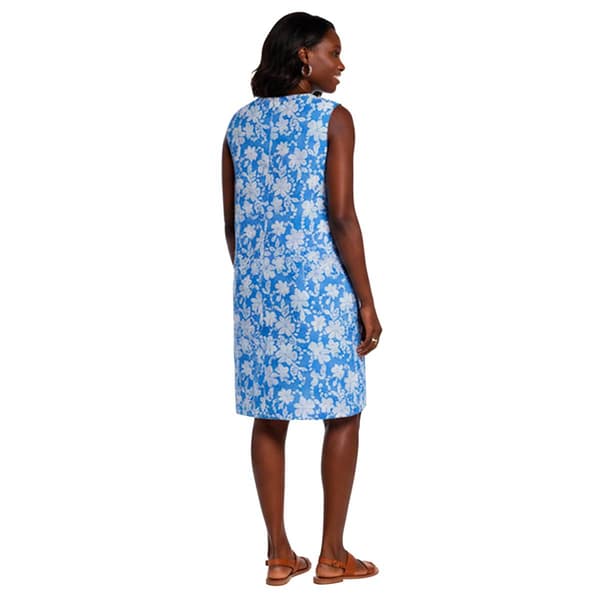 Womens Harper 241 Sleeveless Floral Eyelet Sheath Dress