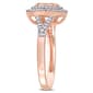 Gemstones Classics™ 14kt. Rose Gold Oval Morganite Halo Ring - image 4
