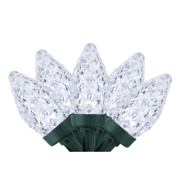 Northlight 66ft. Pure White LED Faceted C7 Christmas Lights