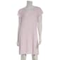 Womens Laura Ashley® Short Sleeve Ribbed Dot Nightshirt - image 2