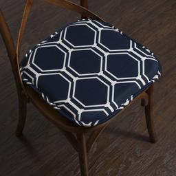 Sweet Home Collection Mirage Hexagonal Memory Foam Chair Pad