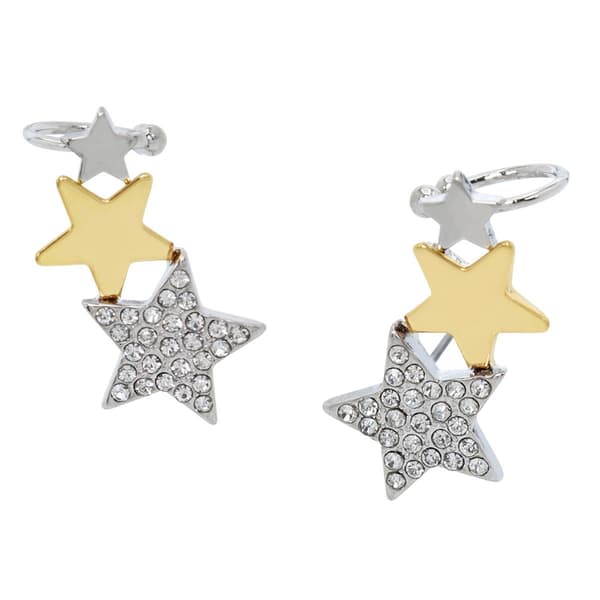 Betsey Johnson Midnight Magic Starry Crawler Earrings