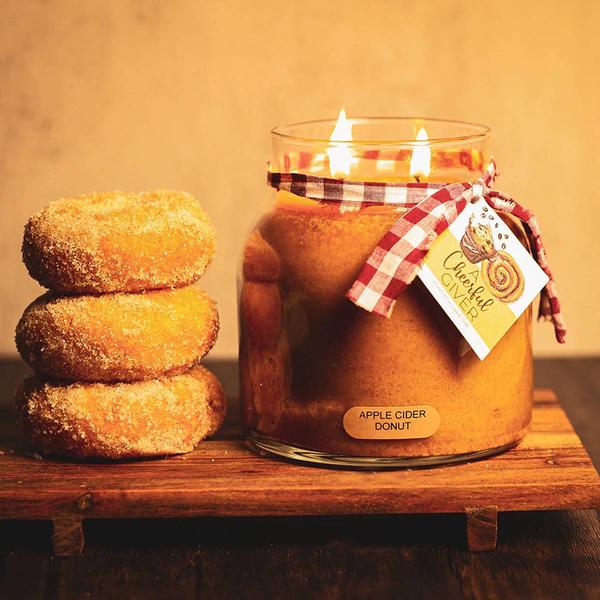 A Cheerful Giver® 34oz. Papa Apple Cider Donut Jar Candle