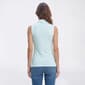 Womens Court Haley Sleeveless Zip Front Costal Clam Polo - image 2