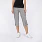 Plus Size Napa Valley Floral 3-Bar Hem Detail Capris - image 1
