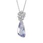 Crystal Colors Silver Plated Lavender Crystal Comet Pendant - image 1