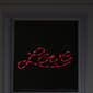 Northlight Seasonal Lighted Red Love Script Window Silhouette - image 3