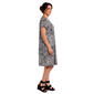 Plus Size MSK Short Sleeve Abstract A-Line Dress - image 4