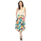Womens White Mark Leaf Print Flared Midi Skirt - image 5