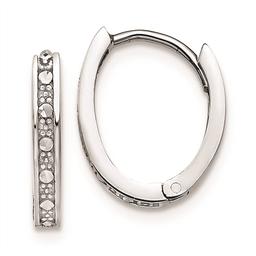 Gold Classics(tm) 14kt. Diamond Hinged Hoop Earrings