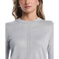 Petite Rafaella® Long Sleeve Solid Studded Crew Neck Sweater - image 5