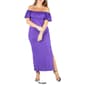 Plus Size 24/7 Comfort Apparel Off Shoulder Ruffle Shift Gown - image 4