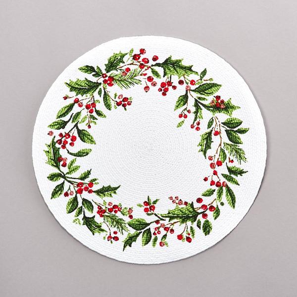 Kay Dee Winterberry Bird Placemat - image 