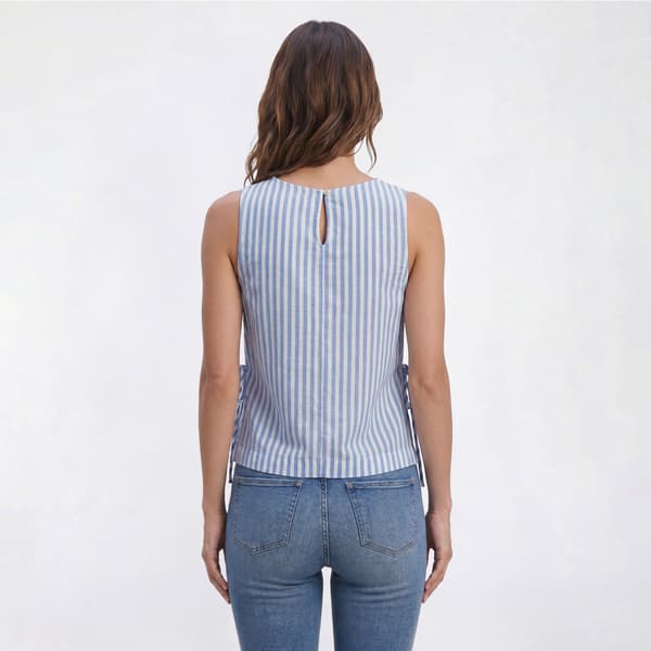 Womens Angels Forever Young Anya Sleeveless Stripe Blouse