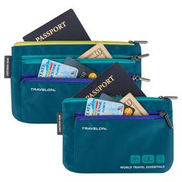 Travelon World Travel Essentials Set of 2 Organizers