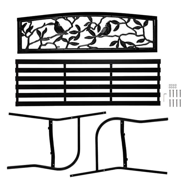 Evergreen Cardinals Metal Garden Bench
