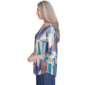 Womens Alfred Dunner Summer Solstice Stained Glass Blouse - image 4