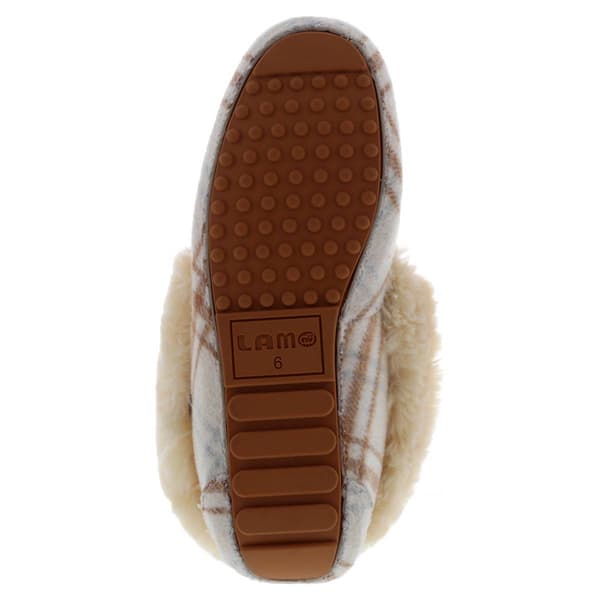 Womens LAMO Sheepskin Aussie Moc Plaid Moccasins