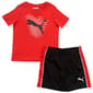 Baby Boy &#40;12-24M&#41; Puma&#40;R&#41; Layered Logo Tee & Shorts Set - image 1