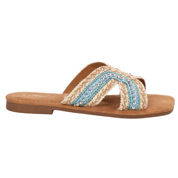 Womens Capelli New York Woven Beaded Slides