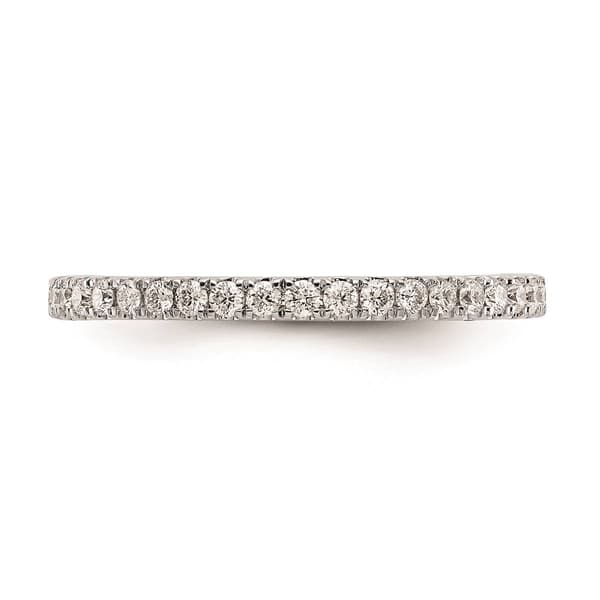 Pure Fire 14kt. White Gold Lab Grown Diamond Eternity Band