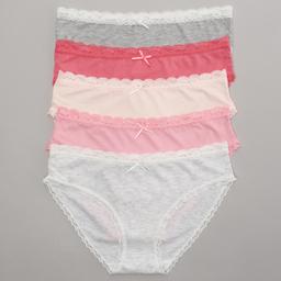 Womens Laura Ashley® 5pk. Ribbed Bikini Panties - LS5501-5PKM