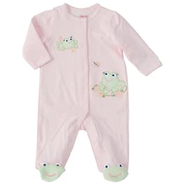 Baby Girl &#40;NB-9M&#41; Little Me Frog Friends Footie Sleeper