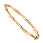 Gold Classics&#40;tm&#41; 14kt. Gold Twisted Tube Hinged Bangle Bracelet - image 1