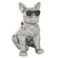 9th & Pike(R) Silver Ceramic Dog Sculpture - image 1