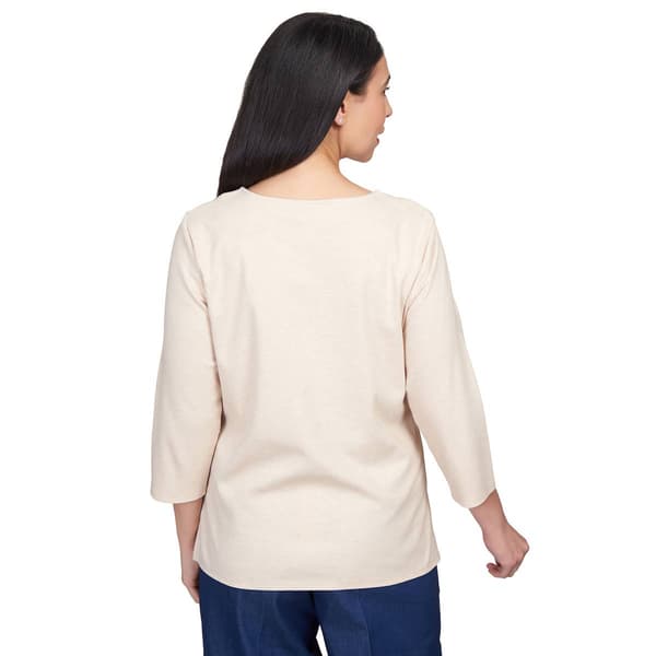 Womens Alfred Dunner Classics Cat On A Fence Tee