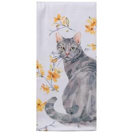 Sweet Home Dual Purpose Towel with Cat