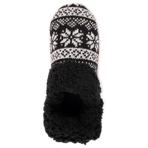 Womens MUK LUKS® Magdalena Slippers - Black Cable
