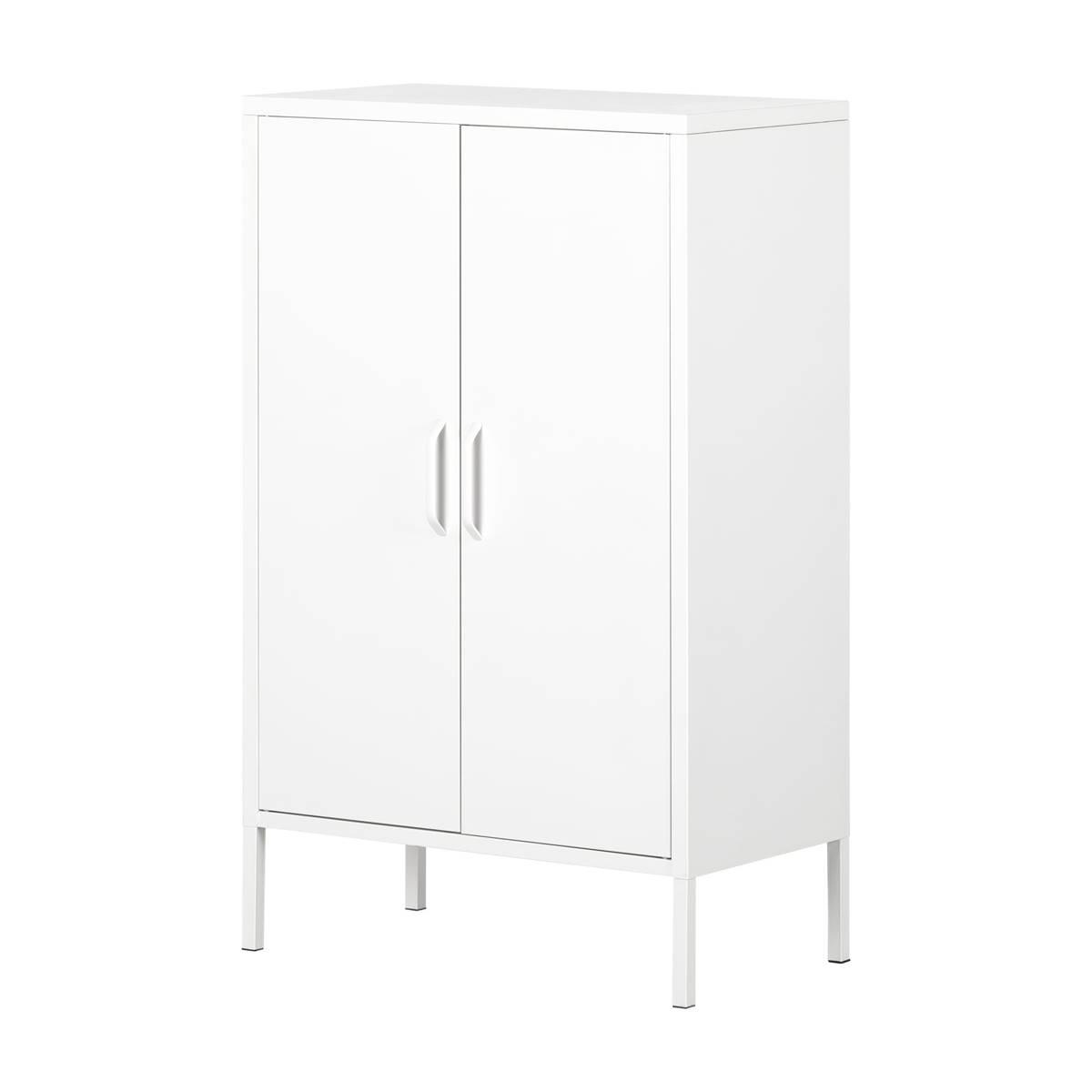 South Shore Crea Metal 2-Door Accent Cabinet
