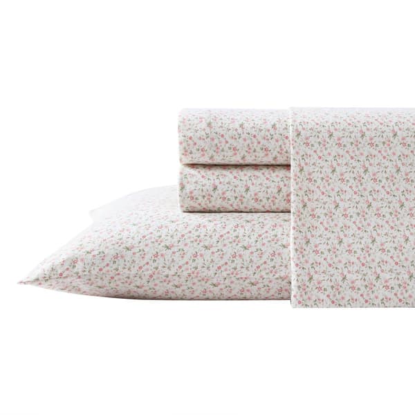 Laura Ashley Evie Cotton Flannel Sheet Set - image 