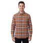 Mens Jackson Hole Long Sleeve Flannel Shirt - Orange/Navy - image 1